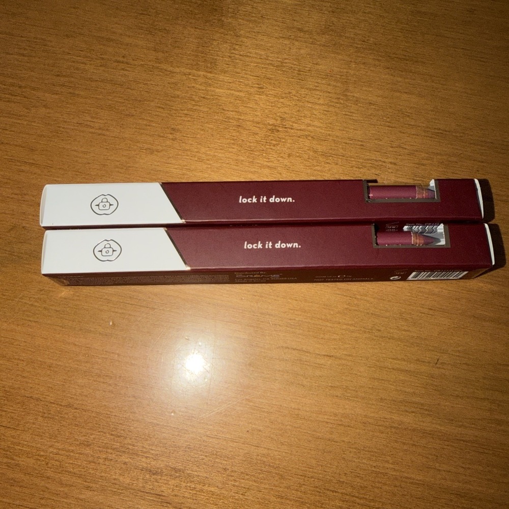 NEW The Creme Shop Liplock Lip Liner Pencil Wine not - LOT OF 2 - Picture 4 of 7